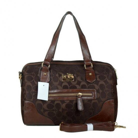 Coach Legacy In Monogram Medium Coffee Totes BZC | Women - Click Image to Close